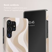 Selencia Coque arrière Vivid Samsung Galaxy S25 Ultra - Desert Waves Beige