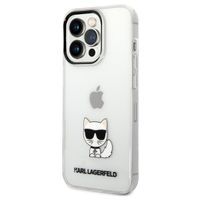 Karl Lagerfeld Coque arrière rigide Choupette iPhone 14 Pro Max - Transparent