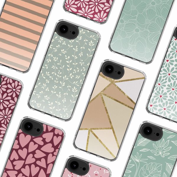 imoshion Coque Design Apple iPhone 16e - Smoke Green Flowers