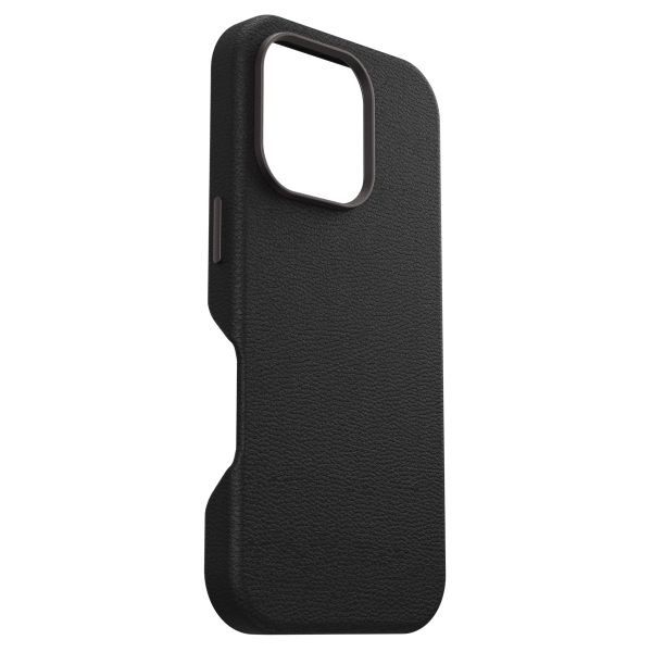 OtterBox Coque en cuir de cactus Symmetry MagSafe Apple iPhone 16 Pro - Noir Ash