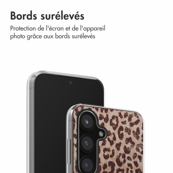 imoshion Coque design pour Samsung Galaxy S25 - Leopard Mood