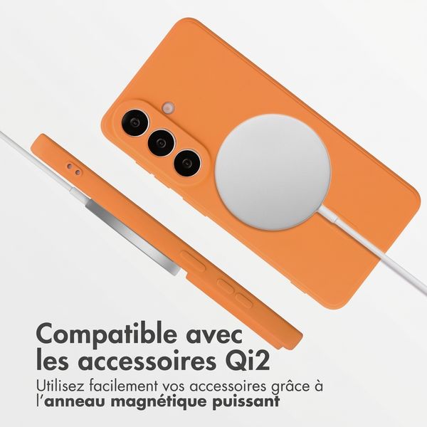 imoshion Coque Couleur avec MagSafe Samsung Galaxy S26 - Orange