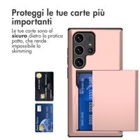 imoshion Coque arrière avec porte-cartes Samsung Galaxy S24 Ultra - Rose Doré