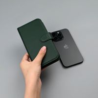 Selencia Étui portefeuille amovible Olyn avec MagSafe Samsung Galaxy S26 Plus - Vert