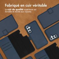 Accezz Premium Leather 2 in 1 Wallet Bookcase Samsung Galaxy A54 (5G) - Bleu foncé