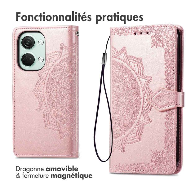 imoshion Etui de télephone Mandala OnePlus Nord 3 - Rose Doré