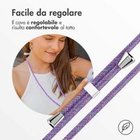 imoshion Coque en silicone avec cordon Apple iPhone 13 Mini - Violet