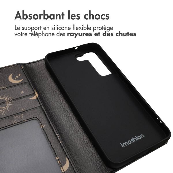 imoshion Étui de télephone portefeuille Design Samsung Galaxy S22 - Sky Black