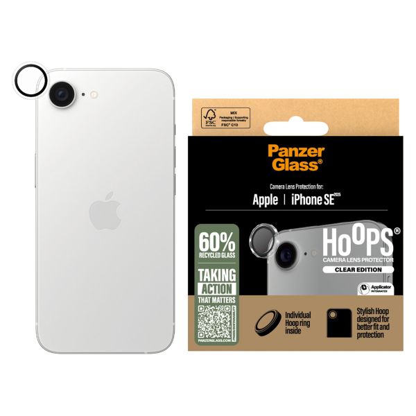 PanzerGlass Protection Caméra Hoop Optic Rings iPhone SE 4 - Transparent