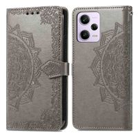 imoshion Etui de téléphone portefeuille Mandala Xiaomi Redmi Note 12 Pro Plus - Gris