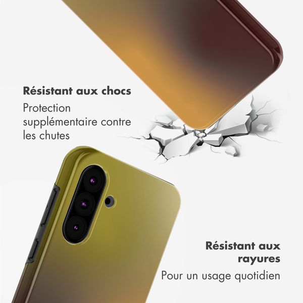 Selencia Coque arrière Vivid Samsung Galaxy A36 / A56 - Gradient Olive Dust