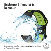 imoshion Bracelet sportif en silicone Fitbit Charge 5 / Charge 6 - Noir / Vert