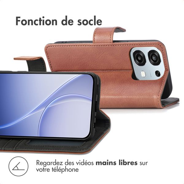 imoshion Étui de télephone portefeuille Oppo A6 Pro (5G) - Marron