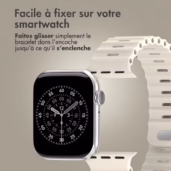 Accezz Bracelet Ocean Apple Watch | 38/40/41/42 mm - Lumière stellaire