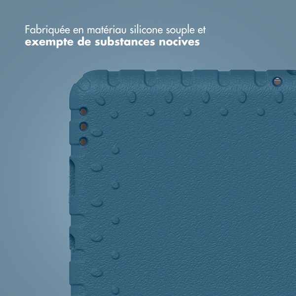 imoshion Coque kidsproof avec poignée Samsung Galaxy Tab A11 / A9 8.7 pouces - Bleu foncé