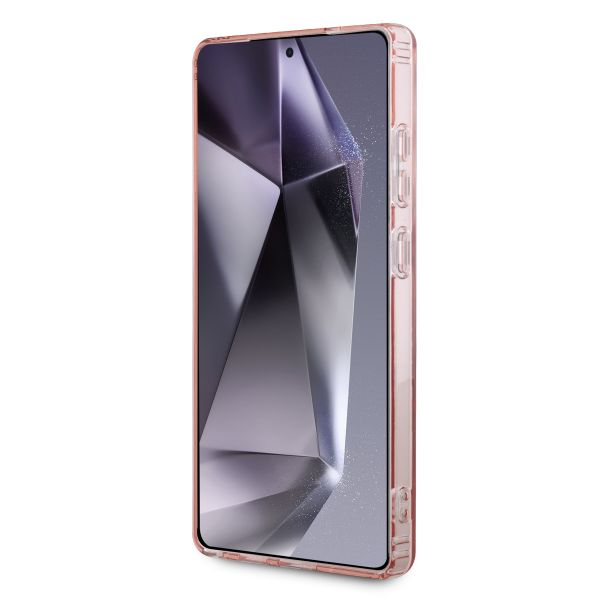 Guess Coque MagSafe IML Glitter Gradient Samsung Galaxy S25 Ultra - Rose