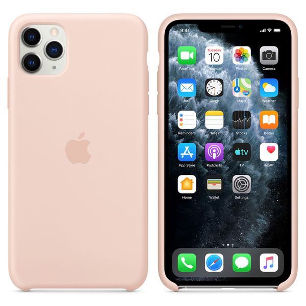 Apple Coque en silicone Apple iPhone 11 Pro Max - Pink Sand
