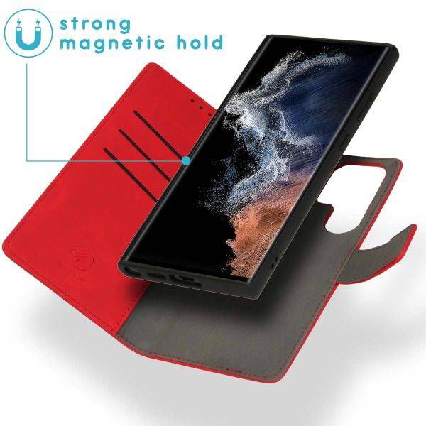 imoshion Etui de télephone luxe 2-en-1 amovible Samsung Galaxy S23 Ultra - Rouge
