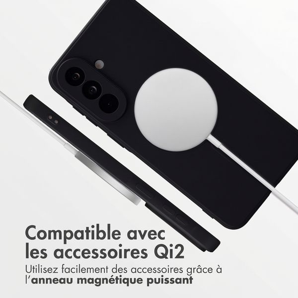 imoshion Coque Couleur avec MagSafe Samsung Galaxy A37 (5G) - Noir