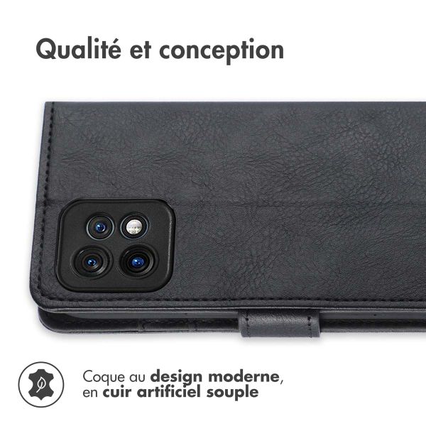 imoshion Étui de téléphone portefeuille Luxe Motorola Edge 40 Pro - Noir