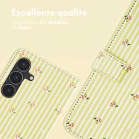 imoshion Étui de télephone portefeuille Design Samsung Galaxy S25 FE - Garden Stripes