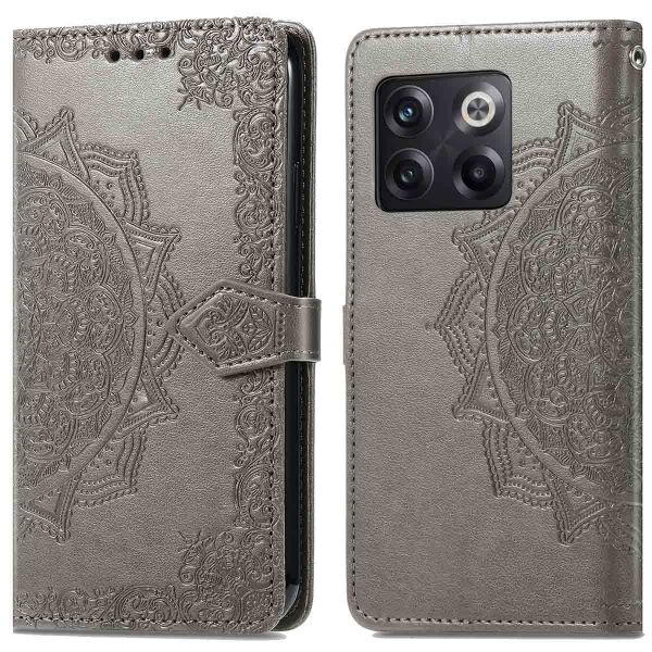 imoshion Etui de téléphone portefeuille Mandala OnePlus 10T - Gris