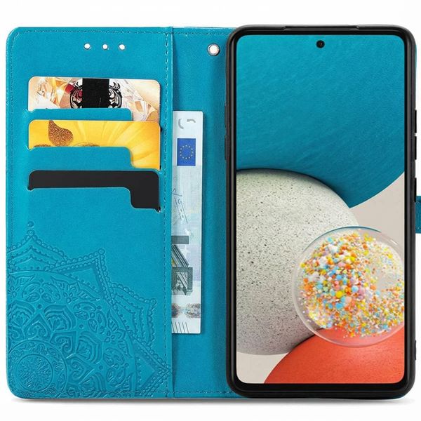 imoshion Etui de télephone Mandala Samsung Galaxy A53 - Turquoise