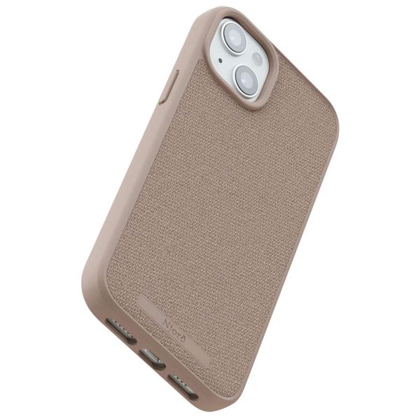 Njorð Collections Coque en tissu MagSafe iPhone 15 Plus - Pink Sand