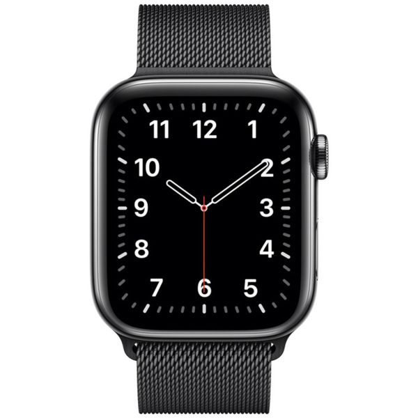Apple Bracelet à boucle Milanais Apple Watch Series 1 t/m 9 / SE (38/40/41 mm) | Series 10 / 11 (42 mm) - Space Black