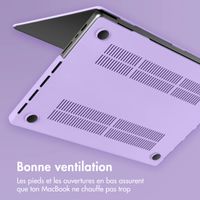 imoshion Coque rigide pour MacBook Pro 16 pouces (2021) / Pro 16 pouces (2023) M3 chip - A2485 / A2780 / A2991 / A3186 / A3403 - Lavender Lilac