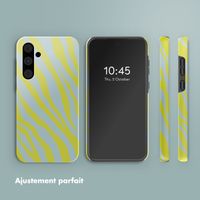 Selencia Coque arrière Vivid Samsung Galaxy A55 - Zebra Winter Sky Titanium Yellow