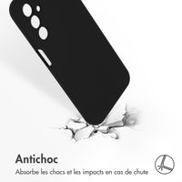 Accezz Coque Liquid Silicone Samsung Galaxy A15 (5G/4G) - Noir