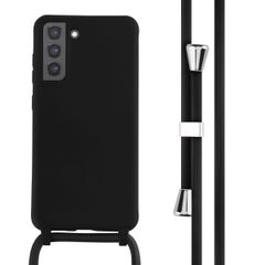 imoshion Coque en silicone avec cordon Samsung Galaxy S21 FE - Noir
