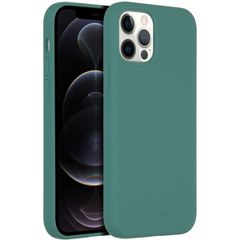 Accezz Coque Liquid Silicone avec MagSafe iPhone 12 (Pro) - Vert foncé