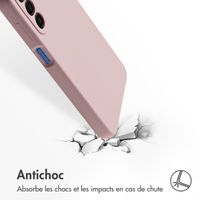 Accezz Coque Liquid Silicone Samsung Galaxy A17 - Rose