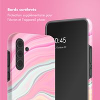 Selencia Coque arrière Vivid Samsung Galaxy A55 - Pastel Lipstick Marble