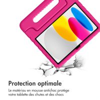 imoshion Coque kidsproof avec poignée Apple iPad 11 (2025) 11 pouces A16 / iPad 10 (2022) 10.9 pouces - Rose