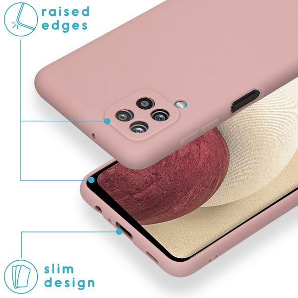 imoshion Coque Couleur Samsung Galaxy A12 - Dusty Pink