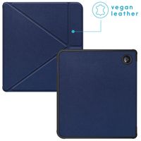 imoshion Étui de liseuse portefeuille Pliable Kobo Libra 2 / Tolino Vision 6 - Bleu foncé