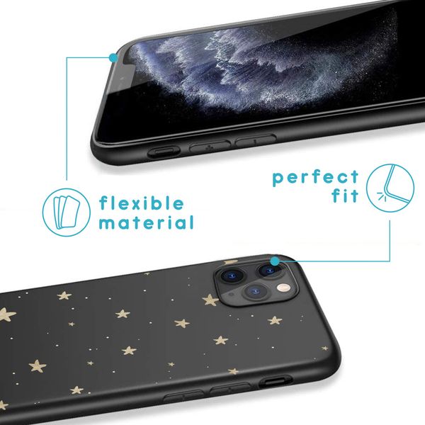 imoshion Coque Design iPhone 11 Pro - Etoiles - Noir