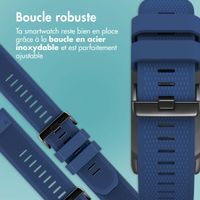 imoshion Bracelet QuickFit® en silicone  - Connexion Garmin 22 mm - Bleu foncé