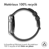 imoshion ﻿Boucle de bracelet de sport en silicone Apple Watch Series 1 á 9 / SE (38/40/41 mm) | Series 10 (42 mm) - Noir / Gris