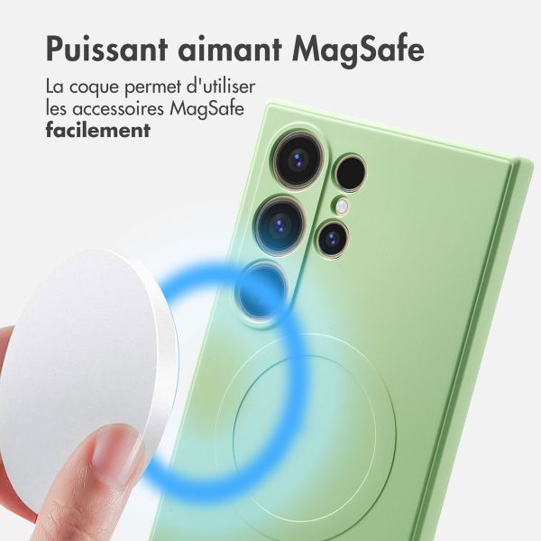 imoshion Coque Couleur avec MagSafe Samsung Galaxy S24 Ultra - Vert