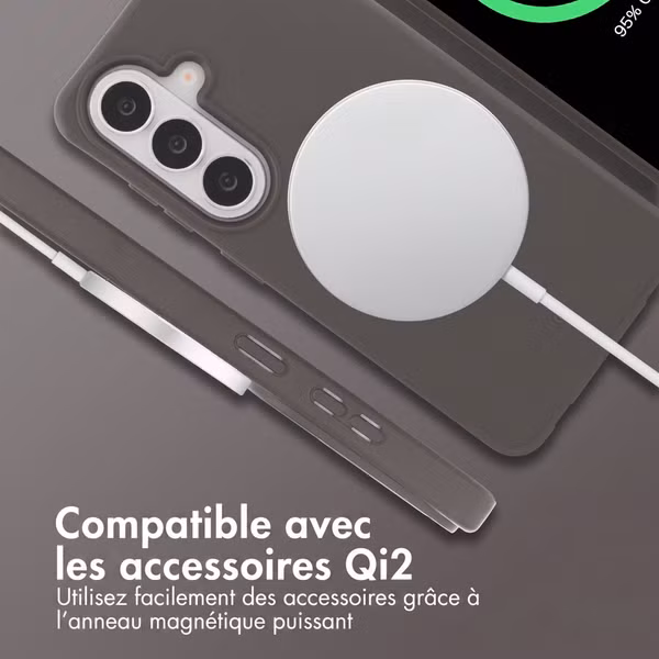 imoshion Coque arrière Color avec cordon amovible et MagSafe Samsung Galaxy S26 - Black Coffee