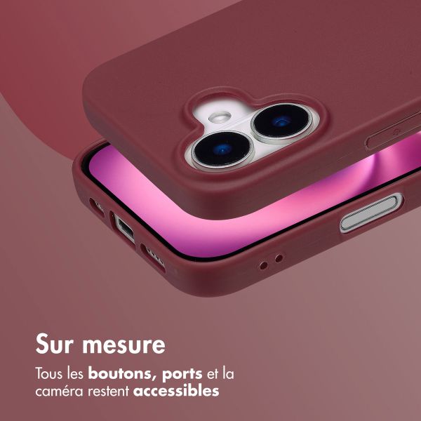 imoshion Coque Couleur Apple iPhone 16 - Wine Red