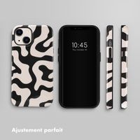Selencia Coque arrière Vivid Apple iPhone 14 - Art Wave Black