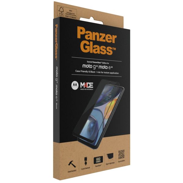 PanzerGlass Protection d'écran en verre trempé Case Friendly Anti-bactéries Motorola Moto G22 / E32(s)