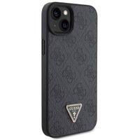 Guess Coque 4G Logo Triangle Strass iPhone 15 - Noir