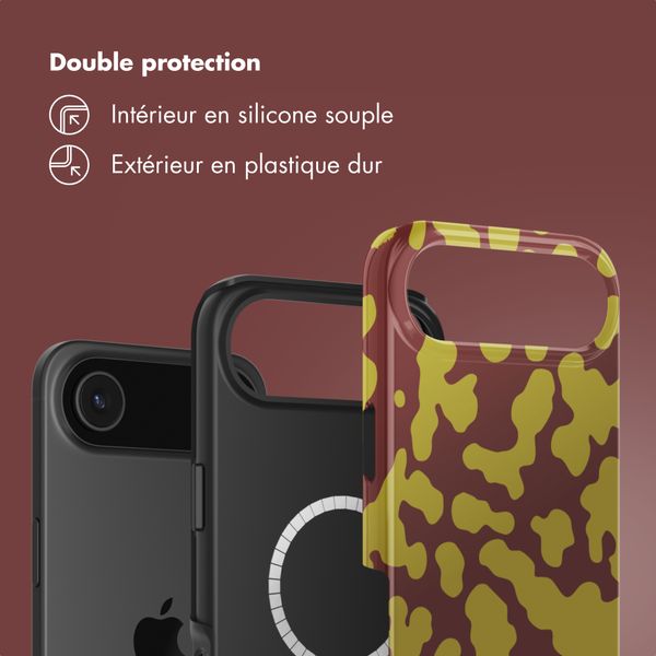 Selencia Coque arrière Vivid avec MagSafe Apple iPhone Air - Moo'd Olive Dust