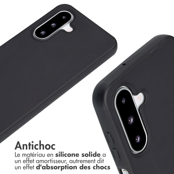 imoshion Coque en silicone avec cordon Samsung Galaxy A26 - Noir